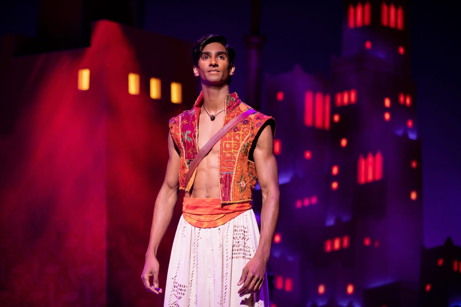 Michael Maliakel as Aladdin in Aladdin on Broadway photo by Matthew Murphy c Disney min