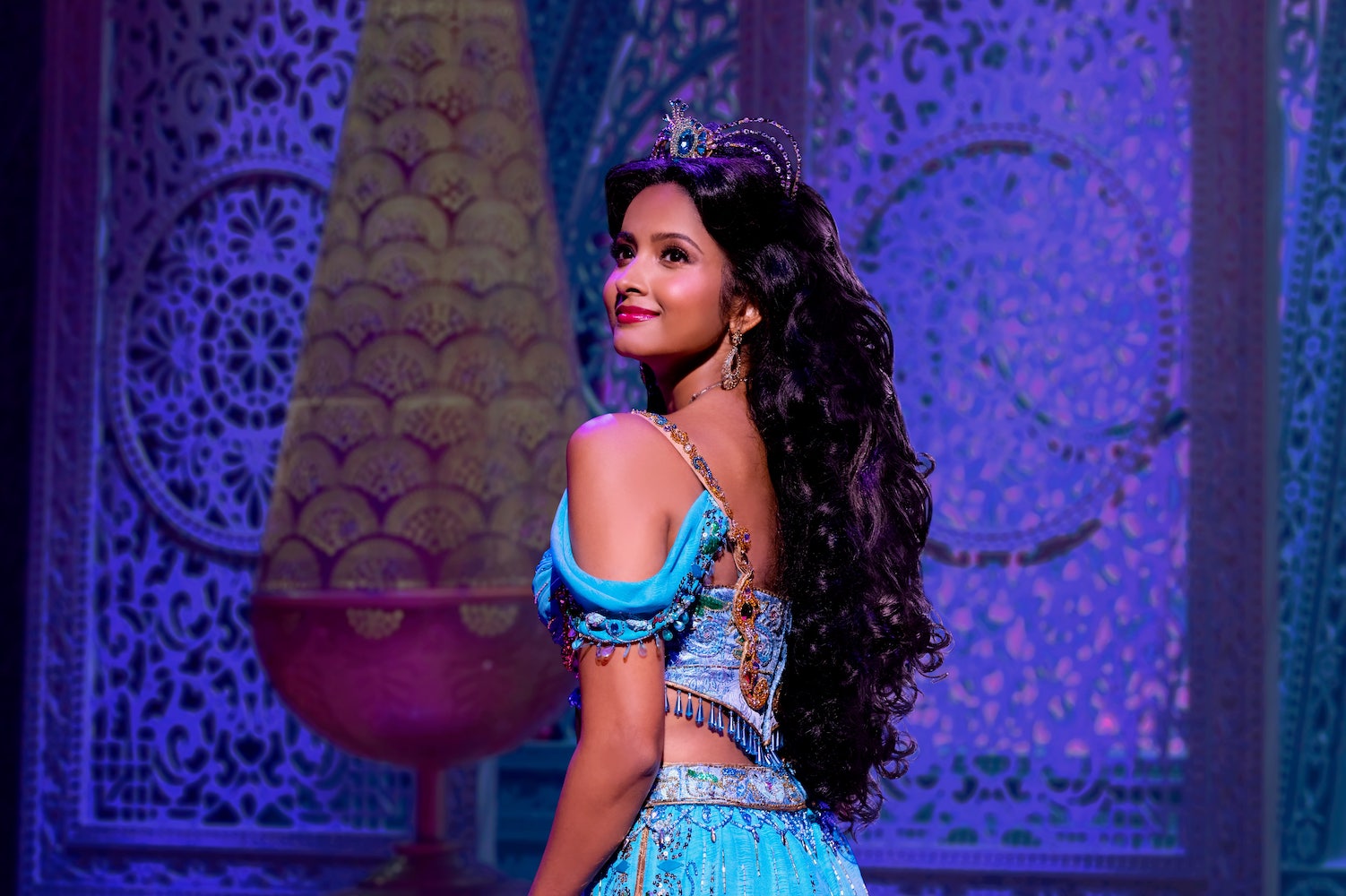 Shoba Narayan as Jasmine in Aladdin on Broadway photo by Matthew Murphy c Disney min